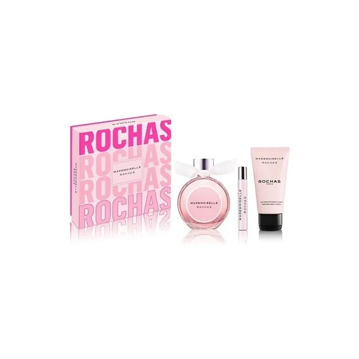 Rochas Mademoiselle Rochas Eau De Parfum 50 Ml + Body Lotion 50 Ml + Eau De Parfum 7.5 Ml
