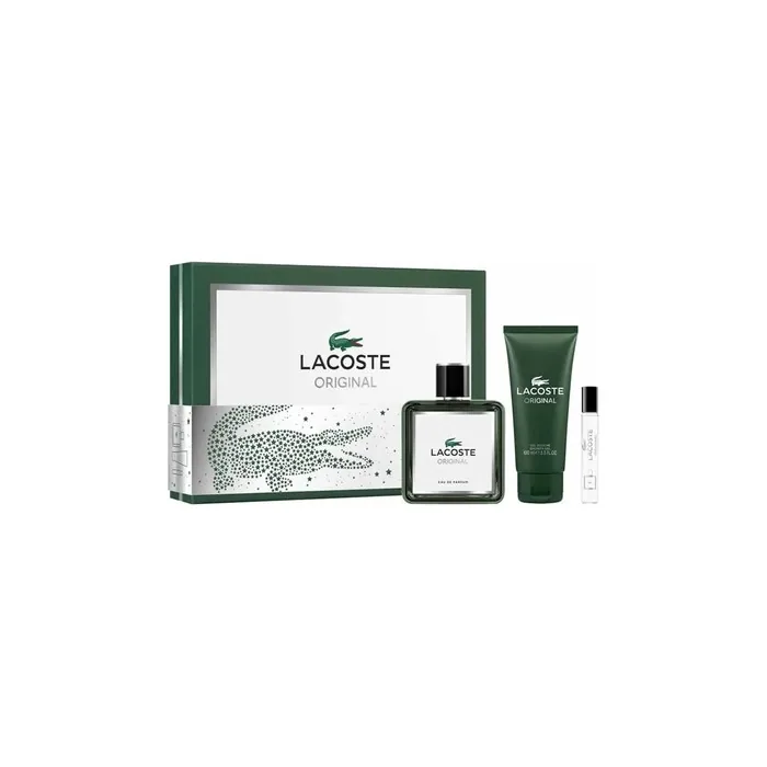 Lacoste Original Eau De Parfum Spray 100ml Set of 3 Pieces