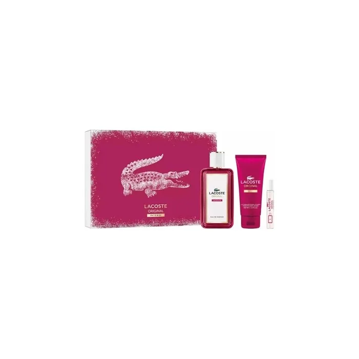 Lacoste Original Intense Eau De Parfum Spray Set 100ml - 3 Pieces