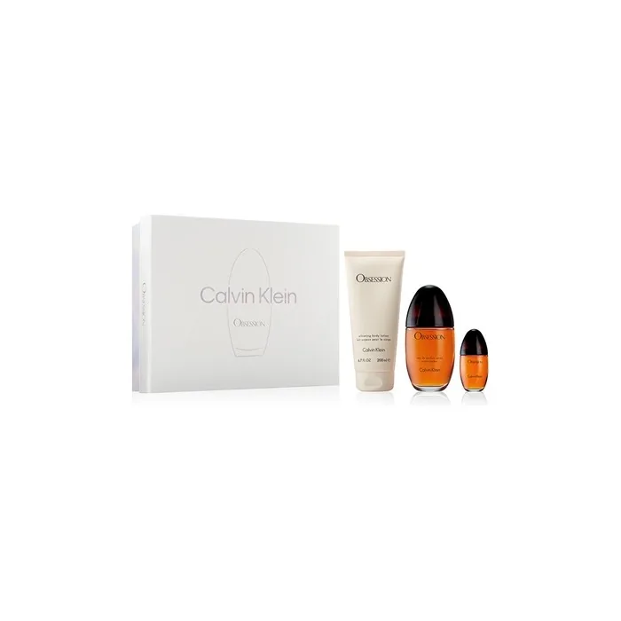 Calvin Klein Obsession Eau De Parfum 100 Ml Body Lotion 200 Ml Eau De Parfum 15 Ml