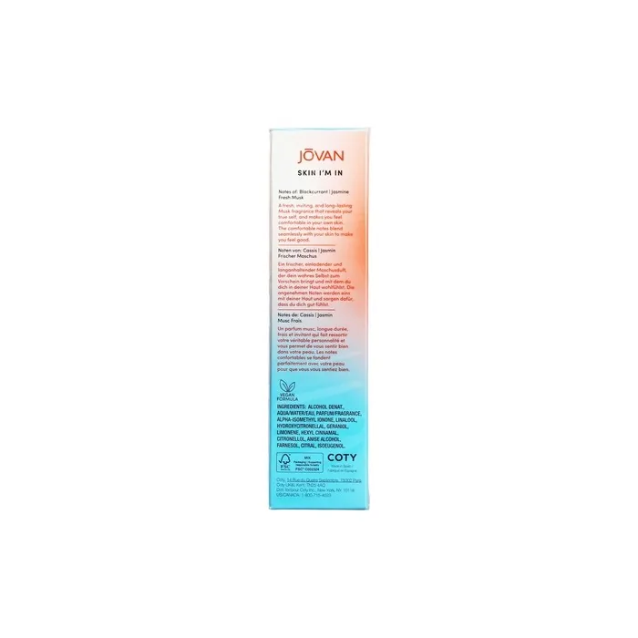 Jovan Skin I'm In Eau de Parfum 100ml - Long-lasting Floral Musk Scent