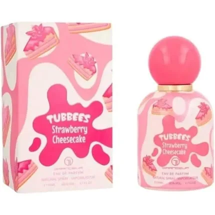 Tubbees Strawberry Cheesecake Eau De Parfum for Kids and Women 50ml 1.7oz