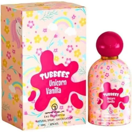 Grandeur Tubbees Perfume 50ml Unicorn Vanilla - Unisex Kid-Friendly Gourmand