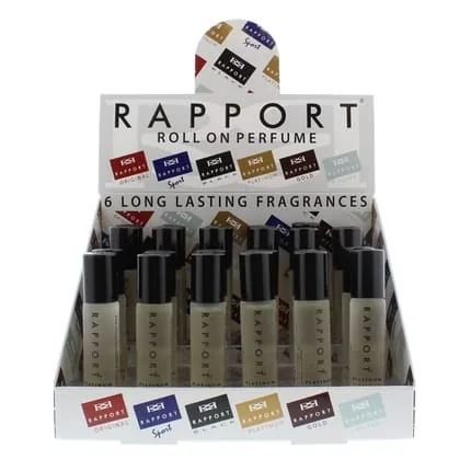 Eden Classic Rapport Platinum Roll On Perfume 10ml Display Unit 24 Pieces