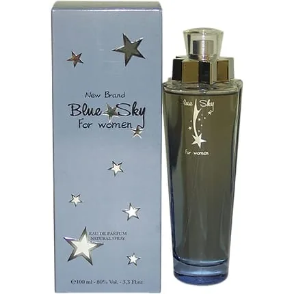 New Brand Perfumes Blue Sky for Women Eau de Parfum Natural Spray 100ml