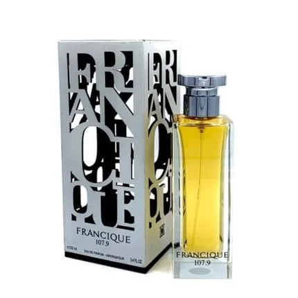 Francique 107.9 by Fragrance World Eau De Parfum Unisex Fragrances 3.4 oz