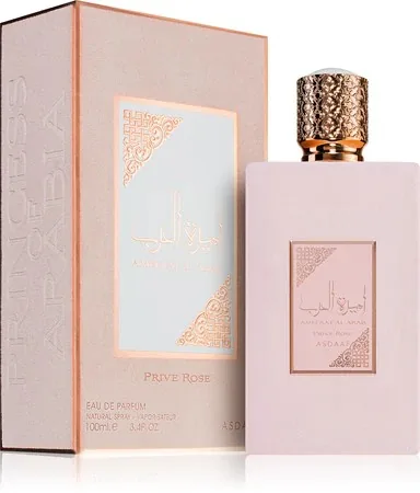 Lattafa Asdaaf Ameerat Al Arab Prive Rose Eau De Parfum 100ml Unisex Fragrance