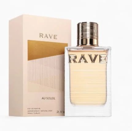 Lattafa Rave Au Soleil Eau de Parfum Spray 3.4 Ounces - Fruity Floral Amber Fragrance