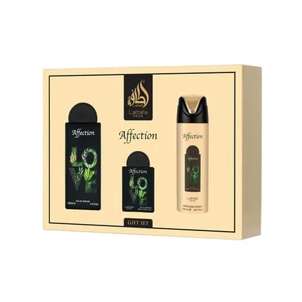 Lattafa Pride Affection 100ml EDP + 20ml EDP + 200ml Deodorant Giftset