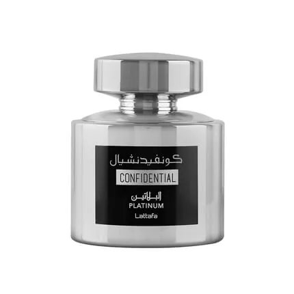 Lattafa Confidential Platinum Eau De Parfum 100ml Men Fragrance