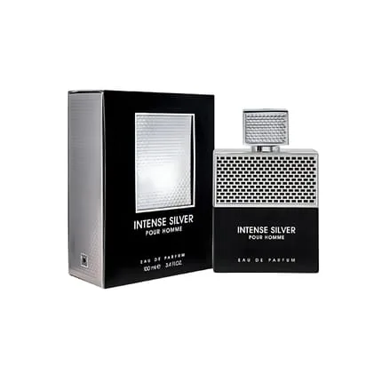 Fragrance World Eau De Parfum Intense Silver Pour Homme, 100 Ml