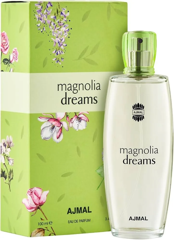Ajmal Magnolia Dreams Eau de Parfum for Women 100ml - Long Lasting Floral Amber Perfume