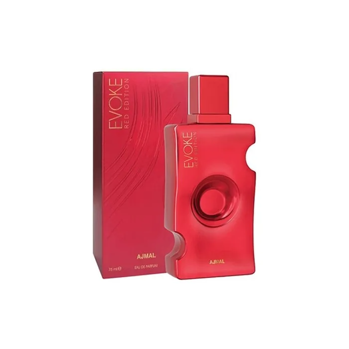 Ajmal Evoke Red Her Eau de Parfum 75ml - Floral Woody Fragrance