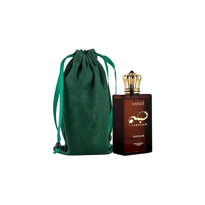 Hamidi Tabassum Oud Elixir Nonalcoholic Eau De Parfum for Men 17oz