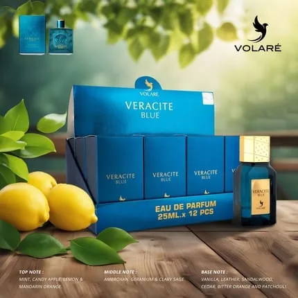 Volare Perfumes Eau De Parfum Volare Veracite Blue For Men, 25 Ml
