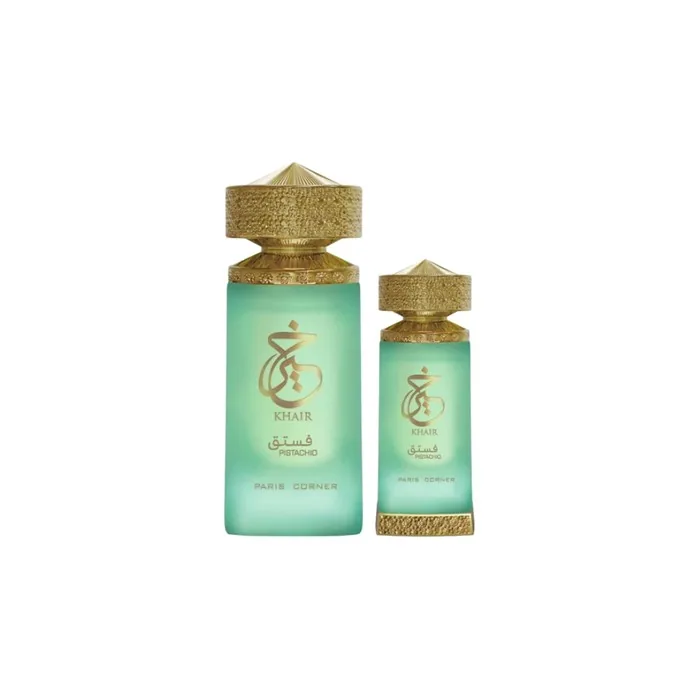 Paris Corner Khair Pistachio Eau de Parfum 100ml and Perfume Oil 25ml