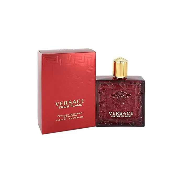 Versace Eros Flame Perfumed Deodorant Spray Perfumed Deodorant for Men 3.4 Oz