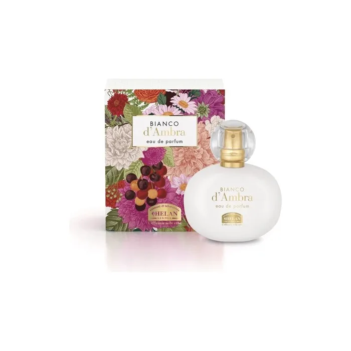 Helan Bianco D'Ambra Perfume for Women with Floral Spicy Notes Nutmeg Incense & Iris Long-Lasting Fragrance 50ml