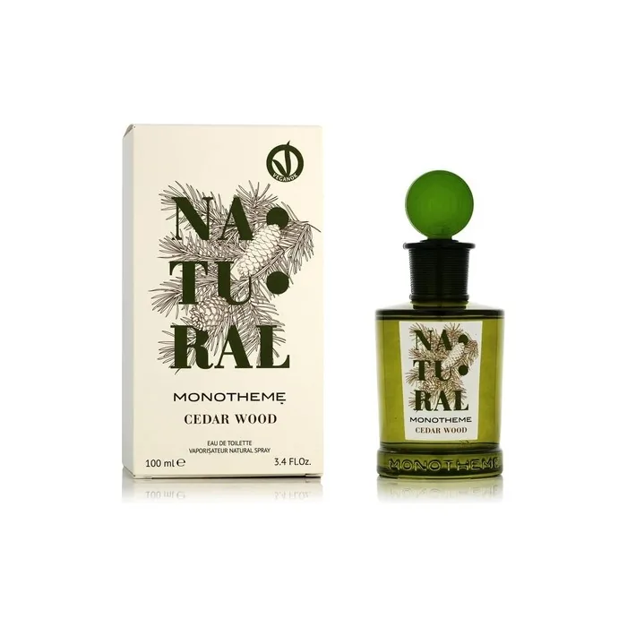 Monotheme Natural Cedar Wood Eau De Toilette 100ml Vaporizer Natural Spray
