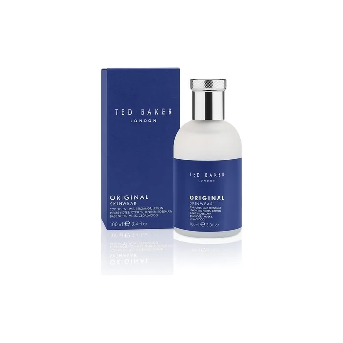 Ted Baker Skinware EDT with Zesty Top Notes of Lime, Bergamot and Lemon, Hearty Rosemary and Juniper and Warm Base Notes of Sandalwood, Amber, Musk and Cedar Classic Aftershave 100ml Citrus
