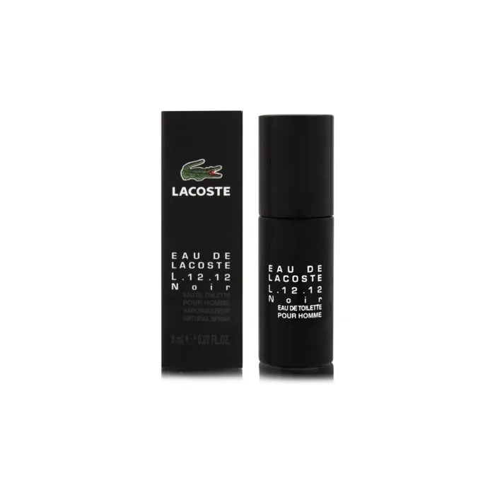 Eau de Lacoste L12.12 Noir Intense for Men 0.27 oz EDT Travel Spray