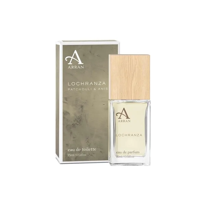Arran Sense of Scotland Lochranza Men's Eau de Toilette 15ml Travel Size Rich Patchouli Anise Blend