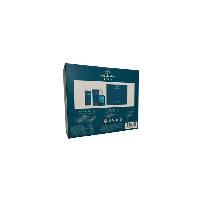 Sergio Tacchini I Love Italy For Men Eau De Toilette Spray 50ml And After Shave Balm 100ml
