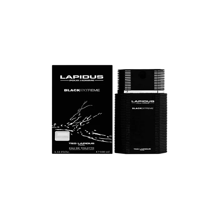 Ted Lapidus Lapidus Pour Homme Black Extreme Eau de Toilette Spray for Men 3.4 Ounce