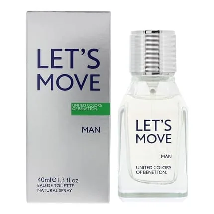 United Colors Of Benetton Lets Move Man Eau De Toilette Spray 40ml