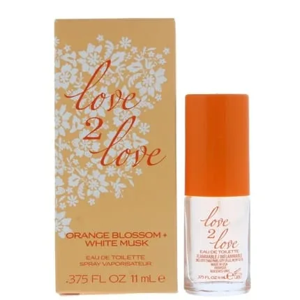 Love 2 Love Orange Blossom White Musk Eau De Toilette 11ml Women Spray