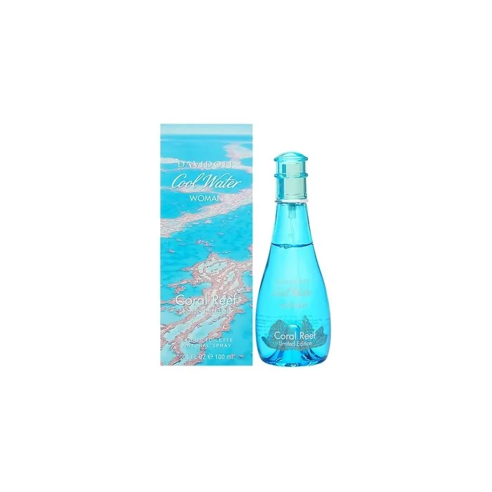 Davidoff Cool Water Coral Reef Eau De Toilette Spray Limited Edition 3.4 Ounce