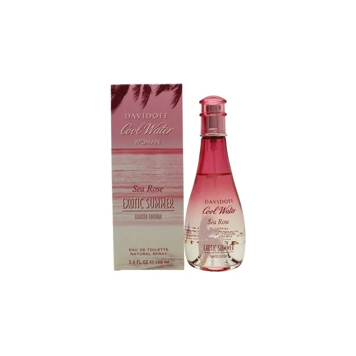 Davidoff Cool Water Sea Rose Exotic Summer Eau De Toilette Spray for Women 3.4oz