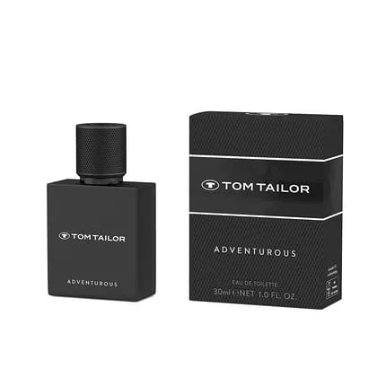 Tom Tailor Adventurous for Him EdT 30ml - Woody and Exciting Men's Fragrance with Bergamot, Lavender and Vanilla - Casual and Unique