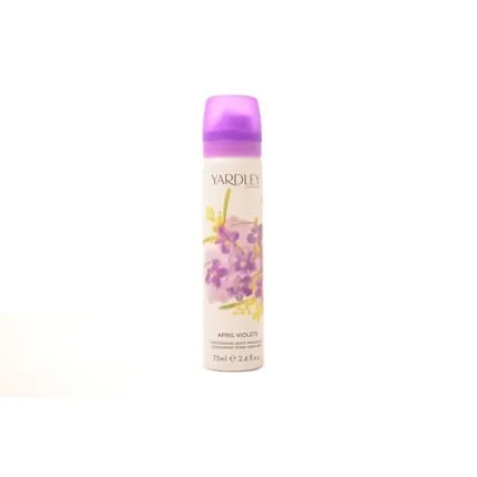 Yardley April Violets Body Spray Eau De Toilette 75ml For Women