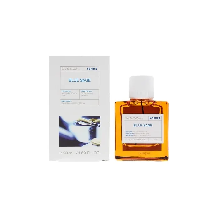 Korres Blue Sage Eau De Toilette 50ml Men Spray