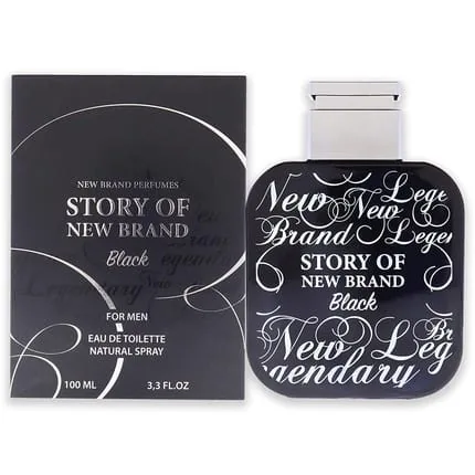 New Brand Perfumes Story Of Black Edt Spray Men 3.3 Oz