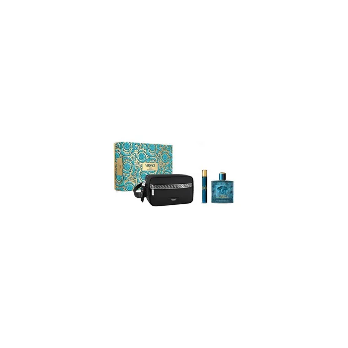 Versace Eros Eau De Toilette Spray 100ml Christmas Set 3 Pieces