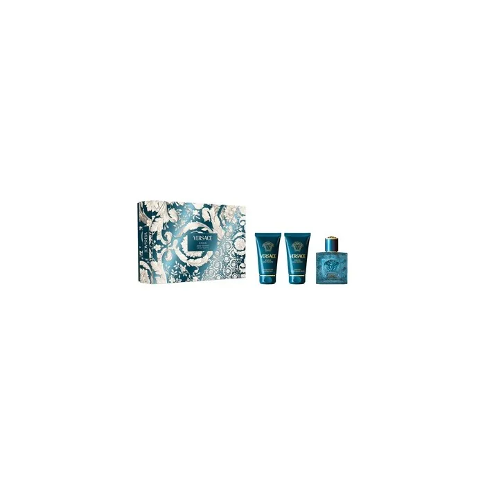 Versace Eros H Eau De Toilette 50 Ml Vaporizer Shower Gel 50 Ml After Shave Balm 50 Ml