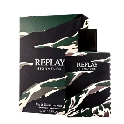 Replay Signature For Man Eau De Toilette Intense and Warm Men's Fragrance