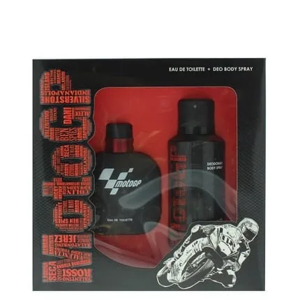 Motogp Black Eau De Toilette 100ml Deodorant Spray 150ml For Men