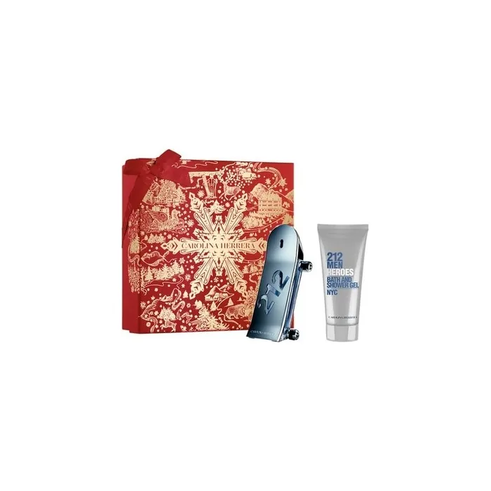 Carolina Herrera 212 Heroes Eau De Toilette Spray 90ml And Shower Gel 100ml