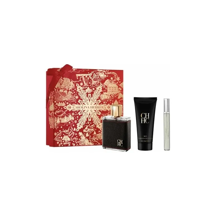 Carolina Herrera Ch Men Eau De Toilette Spray 100ml Set 3 Pieces