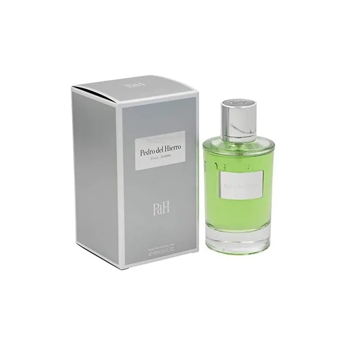 Pedro del Hierro PDH Pour Homme Fragrance for Men Eau de Toilette EDT 3.4oz 100ml Cologne Spray Silver Green Bottle by Tailored Perfumes PH001