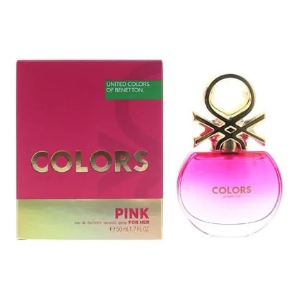 Benetton Colors Pink Eau De Toilette 50ml Women Spray