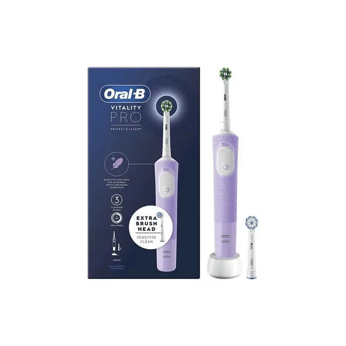 Oral-B Vitality Cross Action Electric Toothbrush 310g Pro Lilac Handle