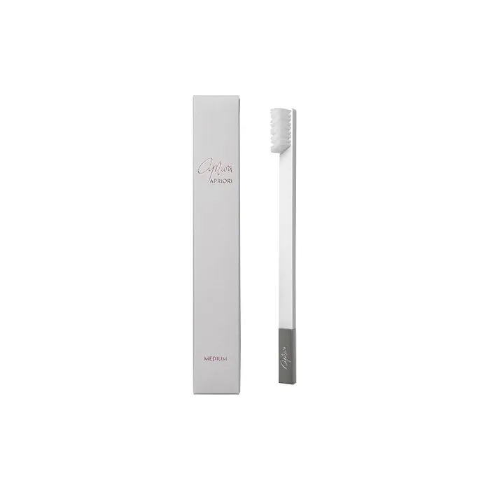 Apriori White Silver Medium Premium Toothbrush