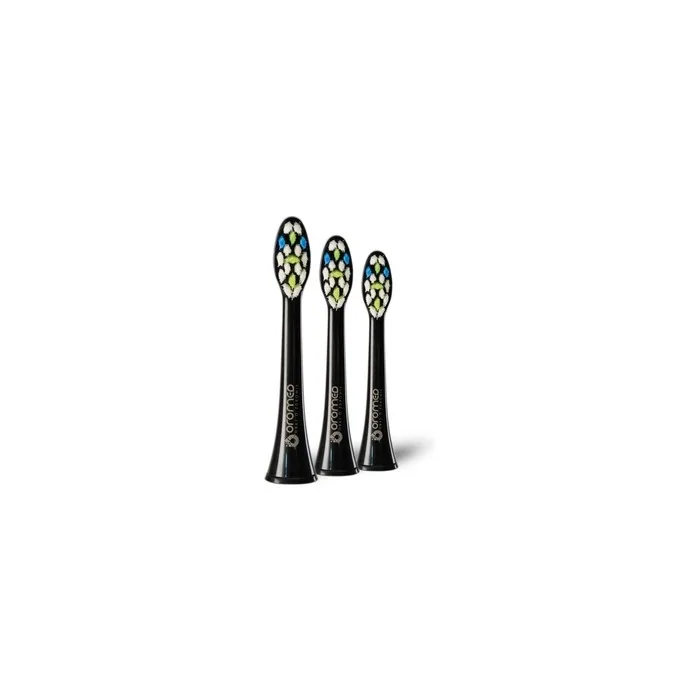 Oromed Oro-Sonic Next Sonic Toothbrush Heads Black, 3 Pieces