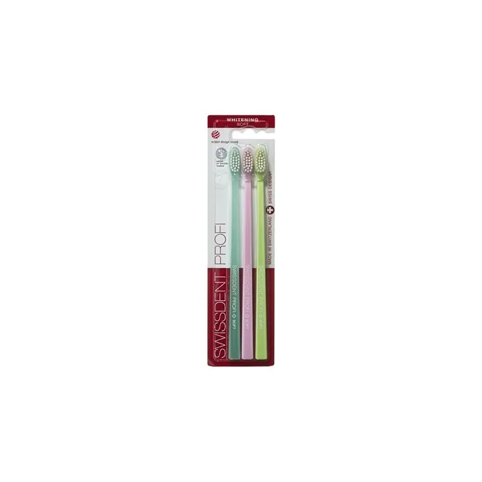 Swissdent Whitening Soft Verbier Toothbrush 2 Pack with 1 Free