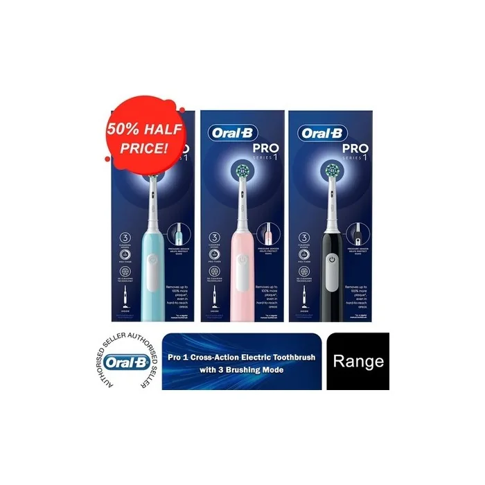 Oralb Pro 1 Crossaction Electric Rechargeable Toothbrush