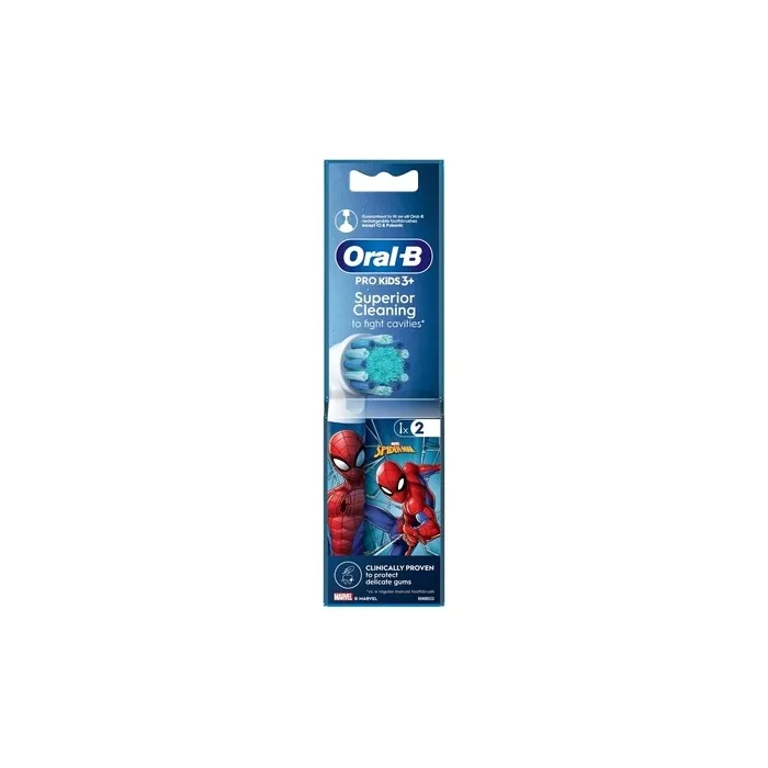 Oral B Pro Kids 3 Spiderman Replacement For Electric Toothbrush